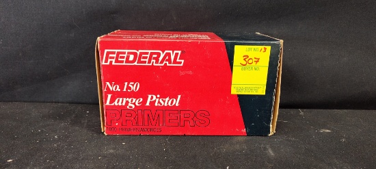 Approximately 500 Federal No.150 Large Pistol Primers