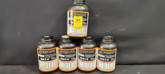 5 Bottles of Hodgdon H414 Powder