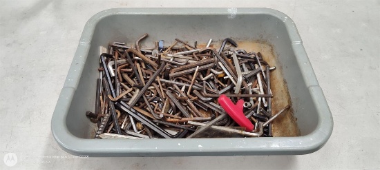 Tote of Assorted Allen Keys
