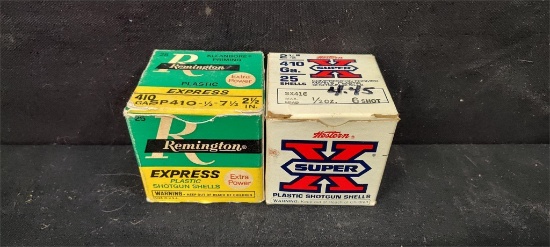 Approximately 40 assorted .410ga shells