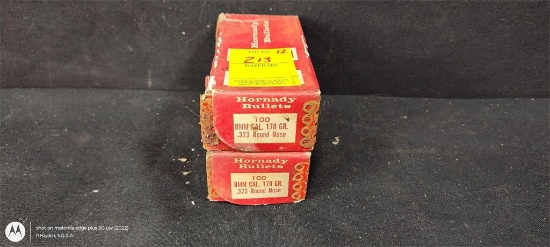 Approx 150 Hornady 8mm 170gr Bullets