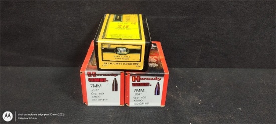 Approx 300 Mixed 7mm (.284cal) Bullets