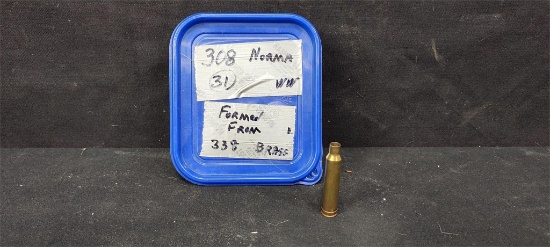 31 .308Norma Brass formed from .338WinMag Brass