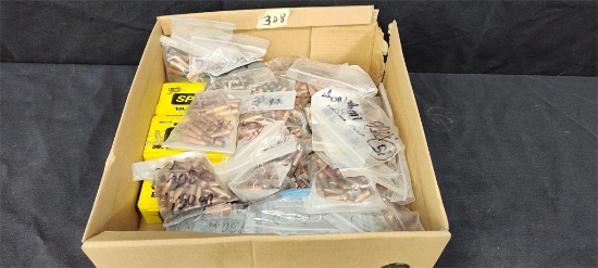 Box of Assorted .308win Bullets, Mixed Weights