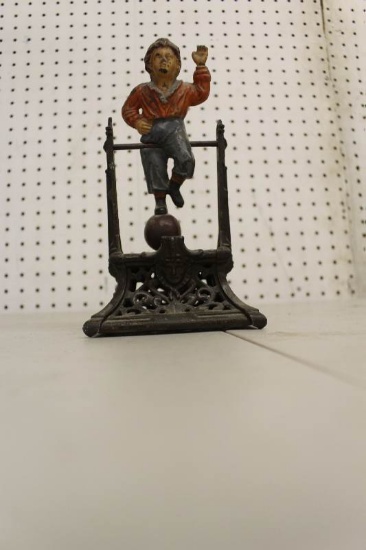 Boy On A Trapeze Mechanical Bank