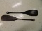 Pair Of Wooden Canoe Paddles