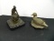 Two Small Bronze Tabletop Sculptures