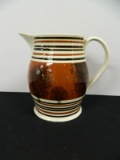 Mochaware Pitcher With Dendritic Decoration