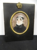 Fine Painted Miniature Portrait Of Sarah Lombard Hopkins