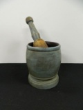 Fine Early American Mortar And Pestle