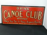 Canoe Club Beverage Advertising Sign