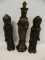 3 Bronze Tibetan Standing Deities