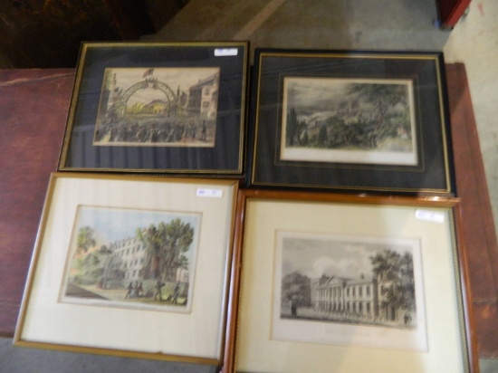 Four American and British Steel Engraphics