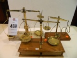 Three Classic Brass Balance Scales