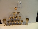 Sterling Silver Wine Goblets (Hickok Mathews/Towle)