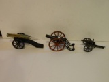 Three Vintage Toy Cannons