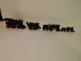 Four Cast Iron Toy Locomotives