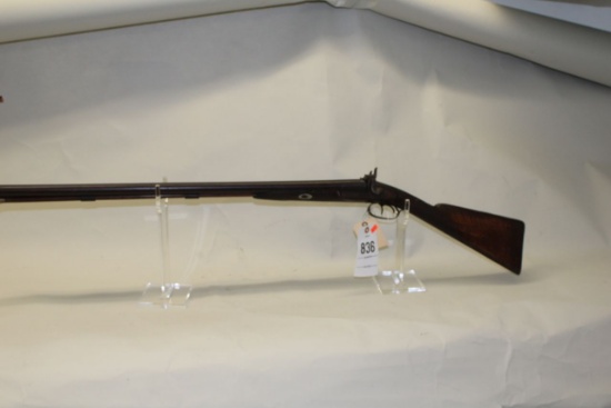 Unmarked Sxs Half Stock Percussion Shotgun