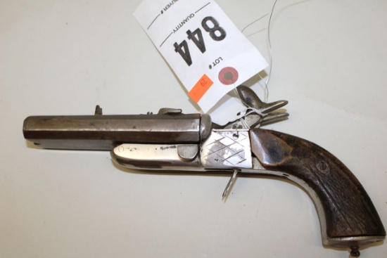 Unmarked Sxs Percussion Double Trigger Pistol