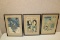 Three Oriental Woodblocks