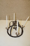 Early Iron Candle Chandelier
