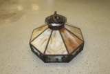 Slag Glass Chandelier