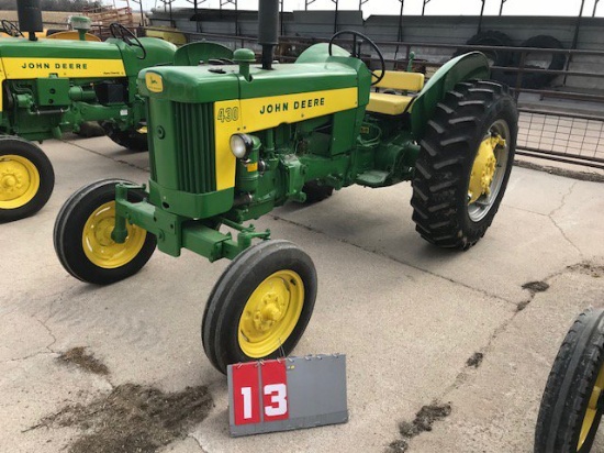 JOHN DEERE 430W, 142280, 3 PT, 1959, RESTORED