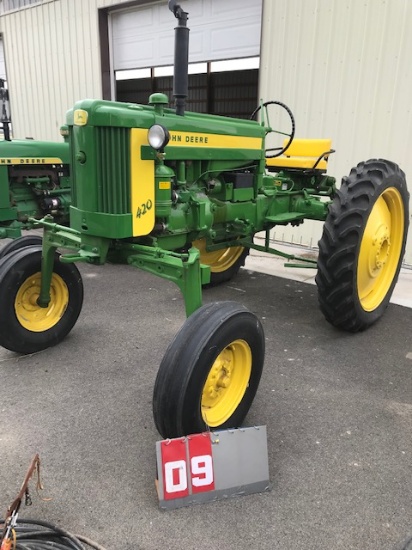 ANTIQUE TRACTOR AND SHOP EQUIPMENT