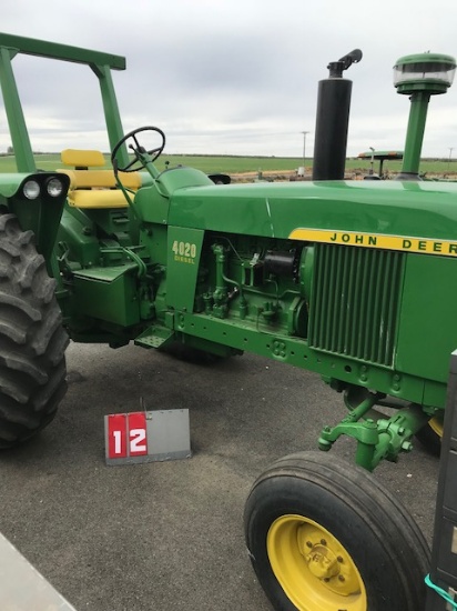 JOHN DEERE 4020, 21T71919, DSL, WIDE FRONT, 3 PT, WITH CENTER LINK, RESTORED, RUNS