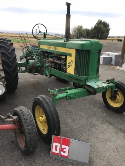 JOHN DEERE 520, 5206722, WIDE FRONT, 3 PT, RUNS