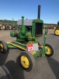 JOHN DEERE W111, ON TRAILER, 5021