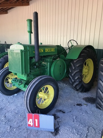 JOHN DEERE D, 134478, PTO, NEW RUBBER, OVERHAULED, RESTORED, RUNS