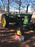 JOHN DEERE 1010R, 54654, GAS, WIDE FRONT, 1 HYD REMOTE, GOOD RUBBER, RUNS GOOD