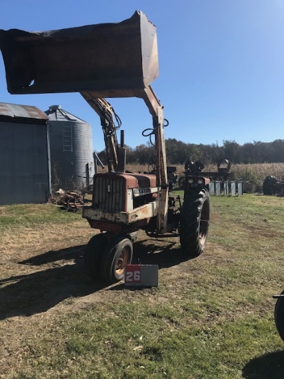 FARMALL 656 WITH LOADER, 22872, ORIGINAL, RUNS