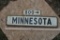 Minnesota 800 Porcelain Sign