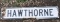 Hawthorne Sign