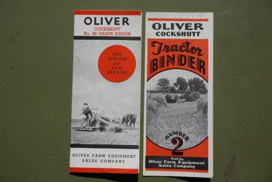 Two Oliver Cockshutt booklets