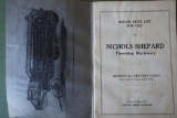 Nichols & Shepard Co. Repair Price List book