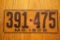 1928 License Plate