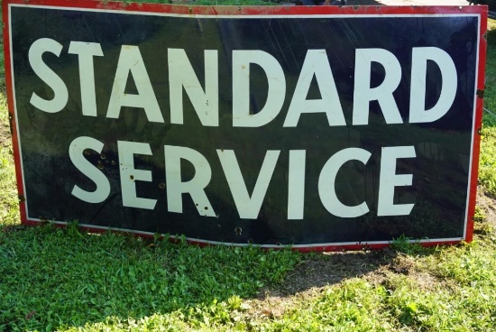 Standard Service Porcelain Sign