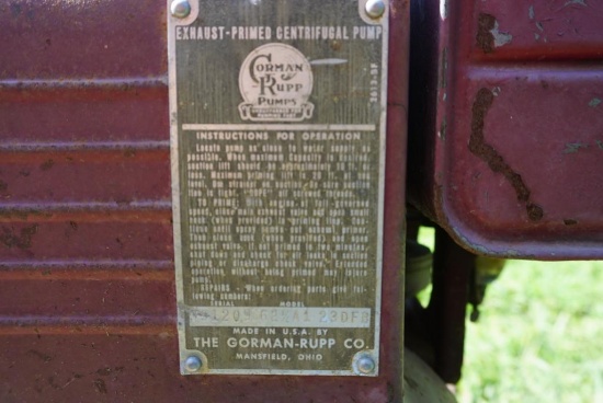 Corman Rupp Pump