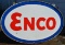 Enco Porcelain Petroleum Large Double Sided Sign