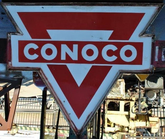 Conoco Petroleum Large Double Sided Sign
