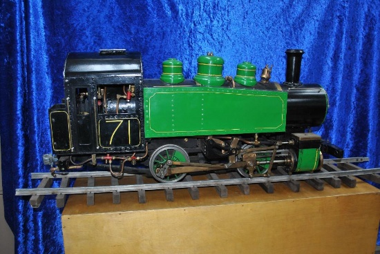 Live Steam Locomotive and Flat Car