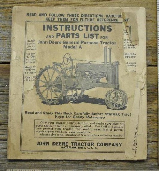 John Deere Model A Manual