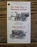 Toro Motor Company Foldout Brochure