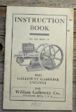 Instruction Book On All Sizes The Galloway Gasoline Engines