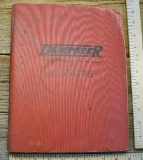 Dempster Repairs binder - 1931