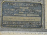 General Electric Plate