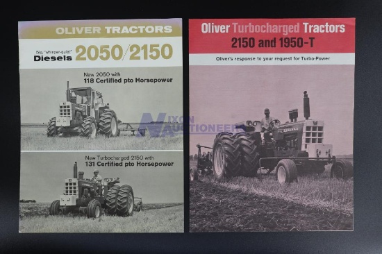 Oliver Diesel 2050/2150 and Oliver 2150 & 1950-T Tractor Brochures